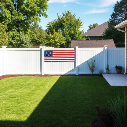 PVC Vinyl USA Flag Banner for Indoor/Outdoor Decor