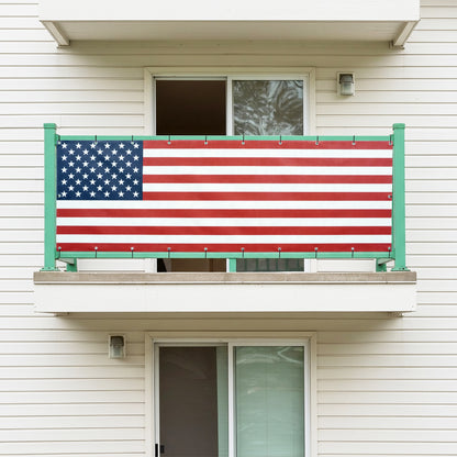 Balcony Privacy Screen – USA Flag Outdoor Banner