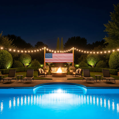 PVC Vinyl USA Flag Banner for Indoor/Outdoor Decor