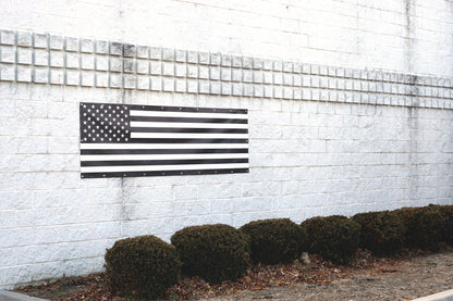 Black & White USA Flag Banner for Offices & Retail