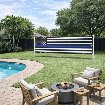 our premium backyard banners and privacy screens